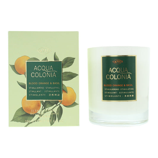 4711, Acqua Colonia, Blood Orange & Basil, Scented Candle, 180 g